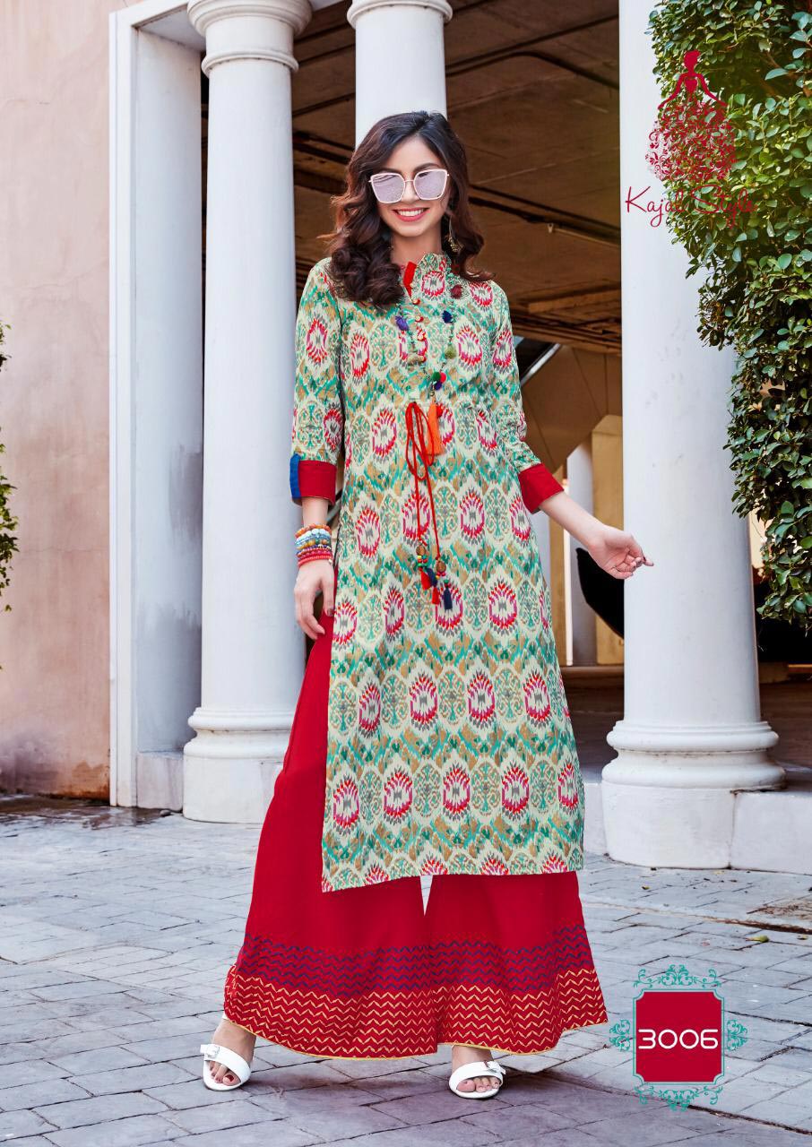 Fashion Biba Vol-3 Kajal Style Rayon Printed Kurtis Fashion Biba Vol-3 Kajal Style Rayon Printed Kurtis